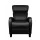 Artiss Black PU Leather Reclining Armchair - Premium Comfort with Adjustable Recline, Thick Cushion & Sleek Design