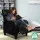 Artiss Black PU Leather Reclining Armchair - Premium Comfort with Adjustable Recline, Thick Cushion & Sleek Design