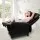 Artiss Black PU Leather Reclining Armchair - Premium Comfort with Adjustable Recline, Thick Cushion & Sleek Design