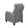 Artiss Fabric Reclining Armchair, Metal Structure, Grey, 102x69x65cm - Ultimate Comfort with Adjustable Recline