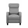 Artiss Fabric Reclining Armchair, Metal Structure, Grey, 102x69x65cm - Ultimate Comfort with Adjustable Recline