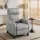 Artiss Grey Fabric Massage Recliner Chair – Small Recliner Sofa for Adults with 2-Point Massage, Adjustable Backrest
