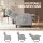 Artiss Grey Fabric Massage Recliner Chair – Small Recliner Sofa for Adults with 2-Point Massage, Adjustable Backrest