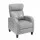 Artiss Grey Fabric Massage Recliner Chair – Small Recliner Sofa for Adults with 2-Point Massage, Adjustable Backrest