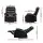 Artiss Erika Black Leather Recliner Chair with 360° Tray Table - Ultimate Comfort & Style for Any Room