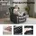 Artiss Manual Massage Recliner PU Leather 160° Recline 8-Point Vibration Lumbar Heat USB Ports Black