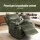 Artiss Heated Massage Recliner Chair Velvet Green, 8-Point Massage, Phone Holder, USB Ports, 150kg Weight Capacity