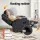 Artiss Corduroy Rocking Recliner Chair 360° Swivel Heated Massage, Manual Tilt, Compact 91cm, Grey, 150kg Capacity
