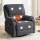 Artiss Corduroy Rocking Recliner Chair 360° Swivel Heated Massage, Manual Tilt, Compact 91cm, Grey, 150kg Capacity
