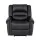 Artiss Faux Leather Manual Recliner Chair with USB Charge Port, Adjustable Footrest, 150kg Capacity, Black