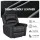 Artiss Faux Leather Manual Recliner Chair with USB Charge Port, Adjustable Footrest, 150kg Capacity, Black