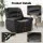 Artiss Faux Leather Manual Recliner Chair with USB Charge Port, Adjustable Footrest, 150kg Capacity, Black