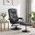 Artiss Recliner Chair and Ottoman Set 360-Degree Swivel 100-130-Degree Tilt PU Leather Black