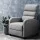 Artiss Recliner Armchair, Faux Linen Fabric, Grey, 64.5x89x98cm, High-Resilience Foam, Adjustable Comfort Chair