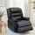 Artiss Manual Recliner Chair with Footrest and 16-Colour LED Lights 180kg Capacity Black PU Leather