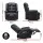 Artiss Manual Recliner Chair with Footrest and 16-Colour LED Lights 180kg Capacity Black PU Leather
