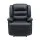 Artiss Manual Recliner Chair with Footrest and 16-Colour LED Lights 180kg Capacity Black PU Leather