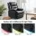 Artiss Manual Recliner Chair with Footrest and 16-Colour LED Lights 180kg Capacity Black PU Leather