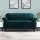 Artiss 3-Seater Velvet Sofa Cover in Agate Green - Stretchable, Machine Washable, Anti-Slip, Crystal Velvet Protection