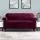 Artiss Ruby Red Velvet Sofa Cover for 3-Seater Couch - Stretchable, Machine Washable, Anti-Slip, Elegant Style