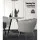 Artiss Armchair Velvet Fabric Grey 71x71x68cm - Iconic Shell Back Design, High Resilience Foam, Gold Legs