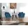 Artiss Armchair Velvet Upholstery Navy 71x71x68cm - Iconic Design, Timeless Appeal, High Resilience Foam, Gold Legs
