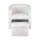 Artiss Bouclé Accent Armchair with Storage Ottoman Footrest Sherpa Fleece Upholstery 150kg White for Living Room