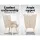 Artiss Armchair Set with Ottoman, Faux Linen, Beige, 58x52x85cm, Scandinavian Style, Elegant Tufted Design