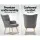 Artiss Armchair Set with Ottoman, Faux Linen, Grey, 58x52x85cm, Scandinavian Style, Tufted Design, Rubber Wood Legs