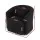 Artiss Round Swivel Armchair Black Sherpa Fleece, 360-Degree Rotation, Ergonomic Design, 73x74x67cm, 150kg Capacity