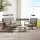 Artiss Olive 2-Seater Love seat: Modern Scandinavian Armchair in Grey Faux Linen, Sturdy Rubber Wood Frame, 102cm Wide
