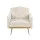 Artiss Armchair Boucle Fabric Beige 66x69x88cm - Modern Scandinavian Style, Sturdy Metal Frame, Plush Comfort