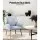 Artiss Sebastini 2X Armchair Set - Blue Grey Faux Fabric, High-Resilience Foam, Rubber Wood Legs, 150kg Capacity