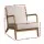 Artiss Armchair, Faux Fabric, Beige, 65x76.5x72.5cm, Comfortable Olive Design, High-Resilience Foam, Elegant & Sturdy