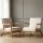 Artiss Olive Armchair Set of 2, Beige Faux Fabric, High-Resilience Foam, Rubber Wood Legs, 150kg Capacity, Easy Assembly