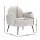 Artiss Hanes White Sherpa Boucle Armchair – Luxurious Upholstery, 64x70x74cm, Sturdy Steel Legs, 150kg Capacity