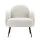 Artiss Hanes White Sherpa Boucle Armchair – Luxurious Upholstery, 64x70x74cm, Sturdy Steel Legs, 150kg Capacity