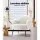 Artiss Hanes White Sherpa Boucle Armchair – Luxurious Upholstery, 64x70x74cm, Sturdy Steel Legs, 150kg Capacity