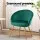 Artiss Eloise Velvet Armchair Green with Extra Wide Back, High Resilience Foam and Golden Splayed Legs