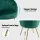 Artiss Eloise Velvet Armchair Green with Extra Wide Back, High Resilience Foam and Golden Splayed Legs