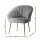 Artiss Armchair, Velvet Upholstery, Grey, 68x67x80cm, Eloise Collection, Luxurious Comfort & Stylish Design