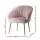 Artiss Armchair, Velvet Pink, 68x67x80cm - Eloise, Luxury Accent Chair with Golden Legs, High Resilience Foam