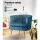 Artiss Armchair Velvet Navy Norvia, 69x67x71cm - Luxurious, Comfortable, Sturdy with Golden Legs, Easy Assembly