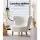 Artiss Felista Armchair - Luxurious White Sherpa Fabric, High-Back Support, Rubber Wood Legs, 150kg Capacity, 79x65x75cm