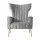 Artiss Armchair, Grey Velvet, 73x77x91.5cm - Kate Collection, High-Back Comfort, Luxury Accent Chair for Home