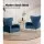 Artiss Armchair, Navy Velvet, 73x77x91.5cm - Luxurious High-Back Kate Chair with Golden Legs and Easy Assembly