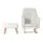 Artiss Rocking Chair Armchair, Linen Fabric, Beige, 95x63x94cm, Elegant Relaxation with Footrest, 150kg Capacity