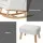 Artiss Rocking Chair Armchair, Linen Fabric, Beige, 95x63x94cm, Elegant Relaxation with Footrest, 150kg Capacity