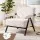Artiss Compressed Armchair White Corduroy Accent Chair with 150kg Capacity and High-Resilience Sponge