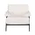 Artiss Compressed Armchair White Corduroy Accent Chair with 150kg Capacity and High-Resilience Sponge
